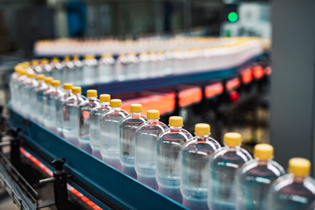 Where is plastic found? Plastic and its uses. Bottle factory, production line
