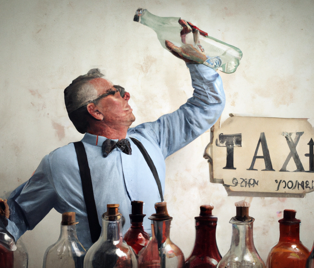 Plastic Tax: cos'è? Un uomo guarda una bottiglia e si chiede se deve pagare una tassa.
